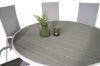 Imagine Masa de dining Parma ø140 - Alu alb / Aintwood gri + Scaun recliner Copacabana (s