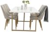 Imagine Masa de dining Palace - Ek-look / Alb - 240*100*H75 + Scaun de dining Leone - Stejar/Gri deschis _6