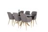 Imagine Piazza Matbord - Ek-look / svart - 180*90*75 +Comfort - Dining Chair - Oak/Dark Grey _6