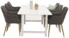 Imagine Tabel de dining Count - Vit - 220*100*H75 + Comfort - Scaun de dining - Stejar/Gri Inchis _6