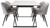 Imagine Estelle Dining Table 140*90 - White Marble / Black LegsVelvet Matstol - Svart /