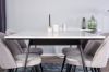 Imagine Estelle Dining Table 140*90 - White Marble / Black LegsVelvet Matstol - Svart /