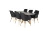 Imagine Masa de dining Piazza - Ek-look / negru - 180*90*75 + Scaun Comfort - Ek-Look / Negru PU _6