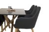 Imagine Masa de dining Piazza - Ek-look / negru - 180*90*75 + Scaun Comfort - Ek-Look / Negru PU _6