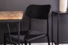 Imagine Masa de dining Bali - 80*80cm - Teak / Negru + Scaun de dining Polly - Negru / Negru _2