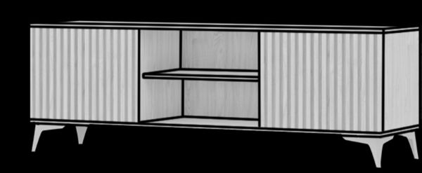Imagine Entsian 150 mobilier pentru TV stejar Artisan