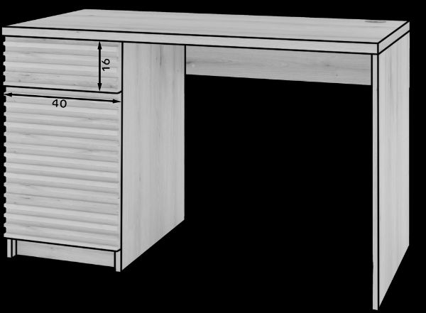 Imagine Bisett Birou stejar Artisan 120