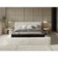 Pat tapitat 180 x 200 cm alb ivory Harmon