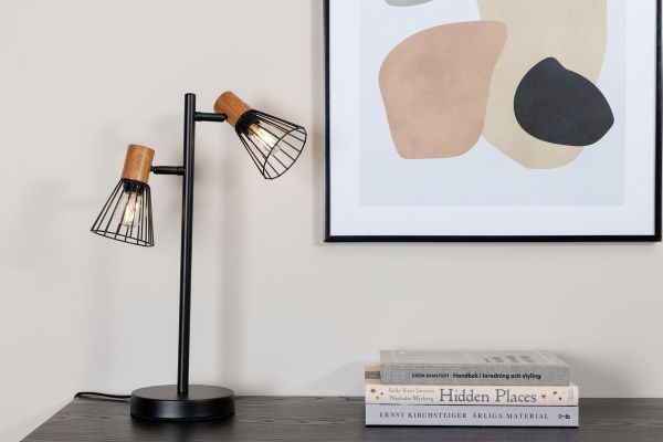 Imagine Atticus Table Lamp L240*W150*H455 Black