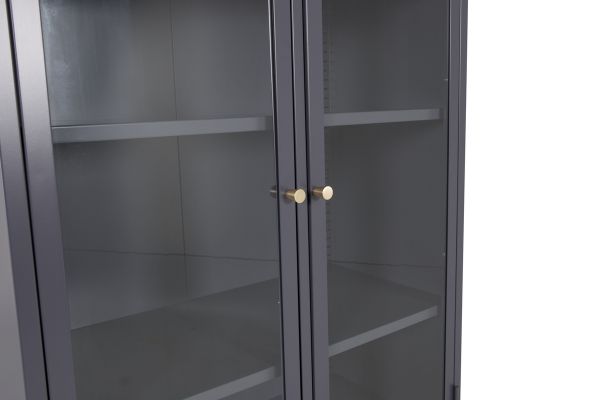 Imagine Bakal - Covered Bookcase - Dark Grey