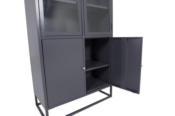 Imagine Bakal - Covered Bookcase - Dark Grey