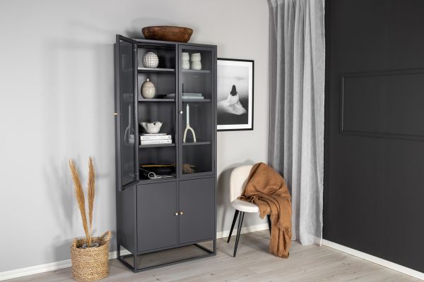 Imagine Bakal - Covered Bookcase - Dark Grey