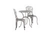 Imagine Nandin Cafetset Aluminium - Silver / 2 chairs + table round ø60**