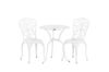 Imagine Nandin Cafetset Aluminium - white / 2 chairs +  table ø60