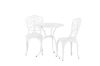 Imagine Nandin Cafetset Aluminium - white / 2 chairs +  table ø60