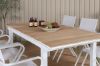 Imagine Mexico Table 180/240 - White/Teak