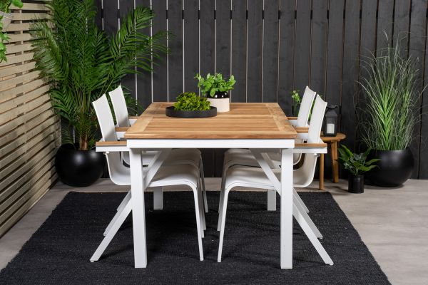 Imagine Mexico Chair 6-pack - White/Teak