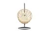 Imagine Viga - Hanging Chair Round - Black Frame / Natur Wicker / Offwhite Cushion