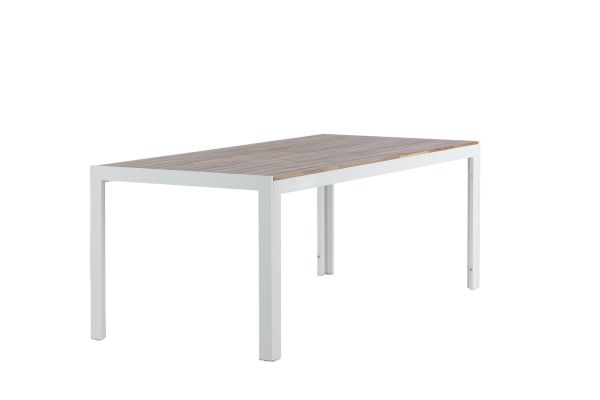 Imagine Bois Dining table 200*100cm - White Alu / Acacia