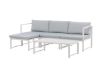 Imagine Salvador sofa set - White Alu / Grey Cushions. 2 corners+ 1 middlepart + 1 ottom