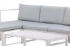 Imagine Salvador sofa set - White Alu / Grey Cushions. 2 corners+ 1 middlepart + 1 ottom