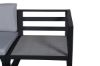 Imagine Salvador sofa set - BLACK Alu / Grey Cushions. 2 corners+ 1 middlepart + 1 ottom