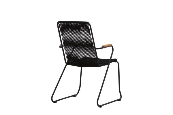 Imagine Bois Diningchair Aluminium - Black /