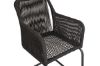 Imagine Lindos Swing Chair - Black Steel / Black Rope / Grey Cushion