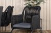 Imagine Lindos Swing Chair - Black Steel / Black Rope / Grey Cushion