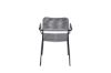 Imagine Lindos Armchair 2-pack - Black Alu / Grey Rope