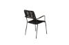 Imagine Lindos Armchair 2-pack - Black Alu / Black Rope