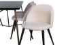 Imagine Petra Dining Table , Distressed Copper Black Veneer+Velvet Stitches Chair , Black Beige Velvet_6