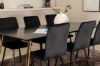 Imagine Petra Dining Table , Distressed Copper Black Veneer+Windu Lyx Chair , Black Black Velvet_6