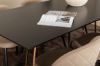 Imagine Petra Dining Table , Distressed Copper Black Veneer+Velvet Stitches Chair , Black Beige Fabric (Polyester linen )_6