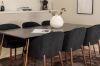 Imagine Petra Dining Table , Distressed Copper Black Veneer+Arch Dining Chair , Walnut Legs , Black Fabric_6