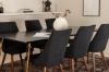 Imagine Petra Dining Table , Distressed Copper Black Veneer+Leone Dining Chair , Walnut legs , Black Fabric_6