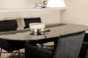 Imagine Pillan Oval Dining Table , Black Black Glass Marble+Petra Chair , Black Black Velvet_4