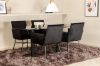 Imagine Pillan Oval Dining Table , Black Black Glass Marble+Petra Chair , Black Black Velvet_4