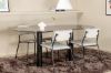 Imagine Pillan Oval Dining Table , Black Black Glass Marble+Kenth Chair , Black Light Grey Velvet_4