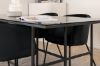 Imagine Leif Dining Table - Black / Black smoked smoked Glass+Berit Chair - Black / Black Velvet_4