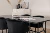 Imagine Leif Dining Table - Black / Black smoked smoked Glass+Berit Chair - Black / Black Velvet_4