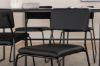 Imagine Leif Dining Table - Black / Black smoked smoked Glass+Kenth Chair - Black / Black PU_4