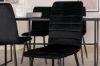 Imagine Leif Dining Table - Black / Black smoked smoked Glass+Windu Lyx Chair - Black / Black Velvet_4