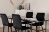 Imagine Leif Dining Table - Black / Black smoked smoked Glass+Windu Lyx Chair - Black / Black Velvet_4