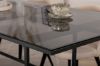 Imagine Leif Dining Table - Black / Black smoked smoked Glass+Velvet Stitches Chair - Black / Beige Velvet_4