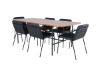 Imagine Uno Dining Table - Black / Walnut Veneer+Tvist Chair - Black / Black PU_6