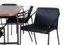 Imagine Uno Dining Table - Black / Walnut Veneer+Tvist Chair - Black / Black PU_6