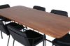 Imagine Uno Dining Table - Black / Walnut Veneer+Tvist Chair - Black / Black PU_6