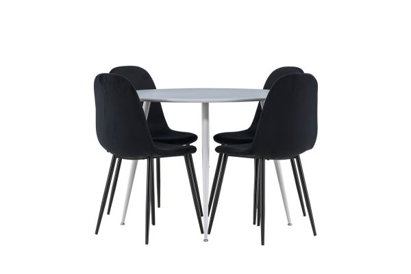 Imagine Plaza Dining Table with Polar Dining Chair