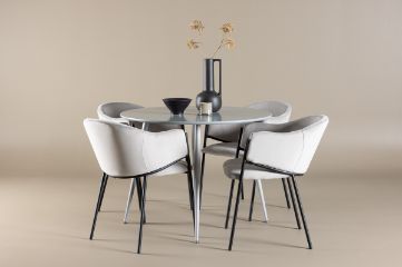 Imagine Plaza Dining Table with Evelina Dining Chair